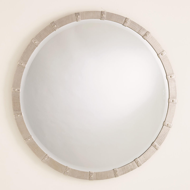 Galleon Mirror-Nickel, 42" H x 42" W