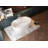 Kingston Brass Aqua Eden 55-Inch Acrylic Oval Double Ended Freestanding Tub with Drain