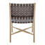 Chaise d'appoint à dossier bas en naturel