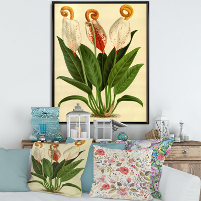 «Retro Flowers I», reproduction sur toile flottante