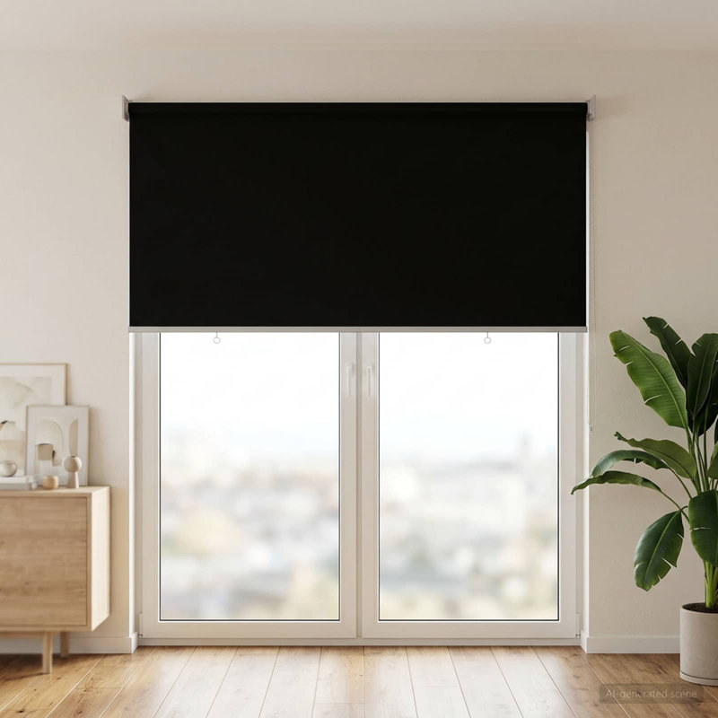 Roller Blind, 140" W x 230" L, Anthracite