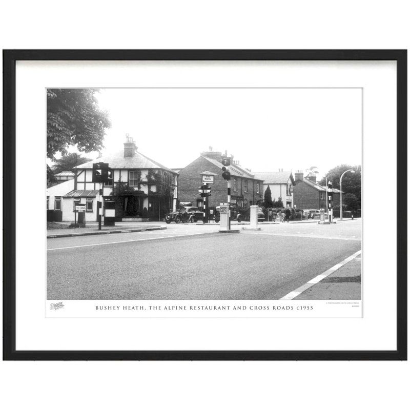 'Bushey Heath, The Alpine Restaurant And Cross Roads C1955' by Francis Frith - Single Picture Frame Print