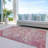 Machine Washable Indoor/Outdoor Xhevrie Merlot Rug-1104994823