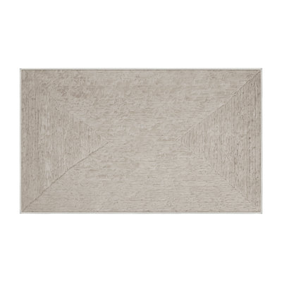 Tapis beige lavable à la machine