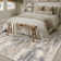 Sarah Modern Abstract Machine Washable Area Rug with Non-Slip Backing