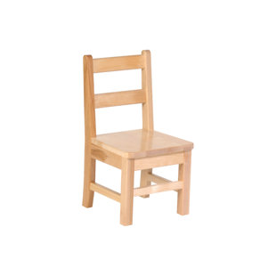 Chaise de classe en bouleau massif de 11 po de hauteur