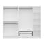 Armoire moderne blanche avec nombreuses tablettes, 88,6 po x 82,7 po x 20,5 po | 100% panneau de particules enduit de mélamine, épaisseur: 0,7 pouce | Conception élégante de couleur unie pour un rangement organisé dans la chambre ou le placard-1337033381-1337033383