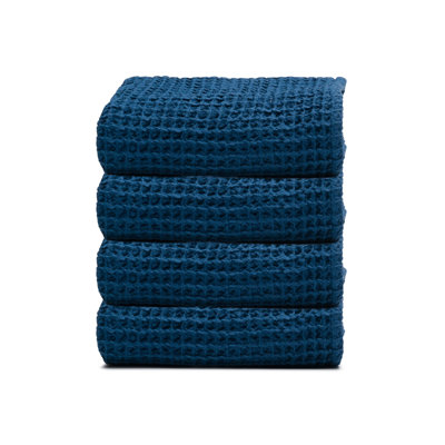 Waffle Turkish Cotton Hand Towel Bundle