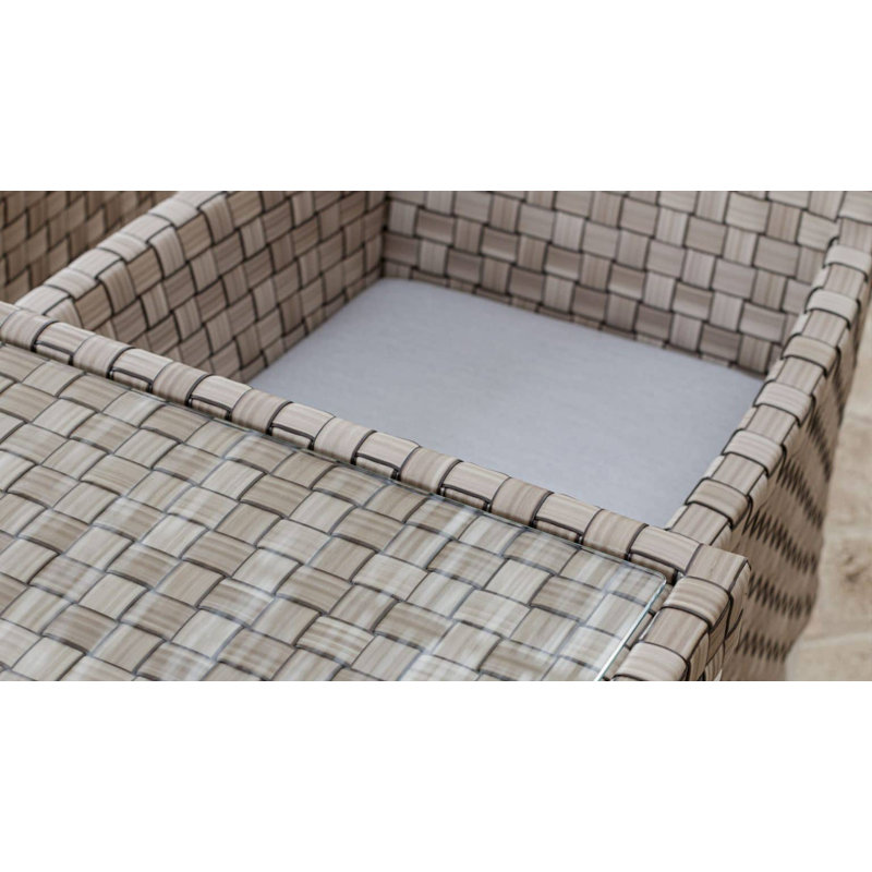Brafta Outdoor Dining Armchair, Canvas Natural Sunbrella® Canvas