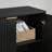 67-Inch Modern Wavy Sideboard, Curved Contour Design Storage Cabinet, 6-Door Cabinet With Storage Function，67.0"L X 15.7"W X 27.7"H-38346271