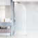 Arden 34" W x 78" H Frameless Fixed Shower Screen with 3/8" Glass
