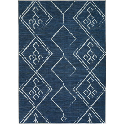 Kendral Washable Geometric Indoor Rug