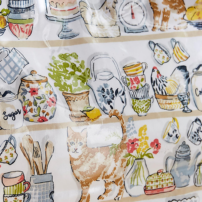 Pantry Cats 100% Cotton, PVC Coating Picnic Tote Bag