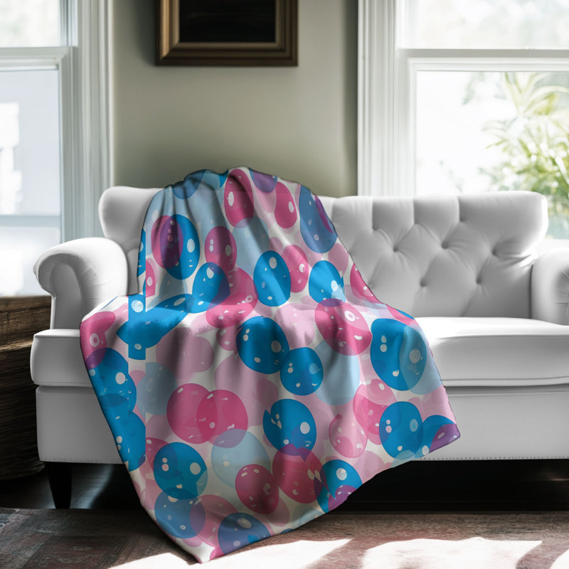 Jeté Berry Bubble Burst - 1 pièce Sherpa, Lit simple