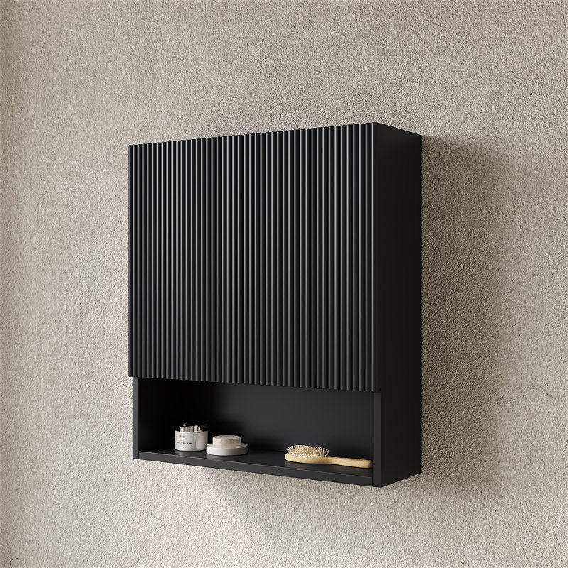 TOBI 26" Wall-Mounted Striped Bathroom Cabinet