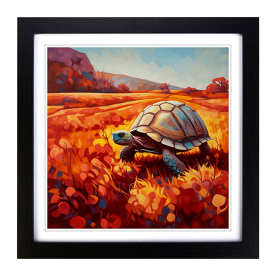 Tortoise Colour Field Painting No.1 - Framed Print