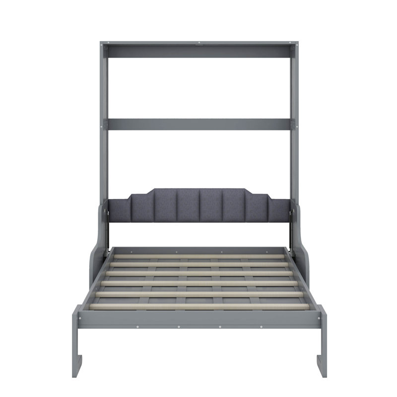 Grand lit escamotable avec coussin Araban, Gris
