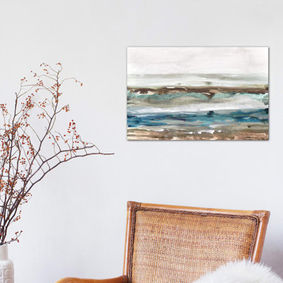 Waves Crashes 1 Piece Wrapped Canvas Painting