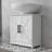 Pedestal Sink Storage Cabinet, Farmhouse Freestanding Bathroom Sink Cabinet With 2 Barn Doors And Adjustable Shelf-1673854344
