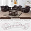 Ensemble de salon inclinable en cuir 3 pièces Borras-1572490857