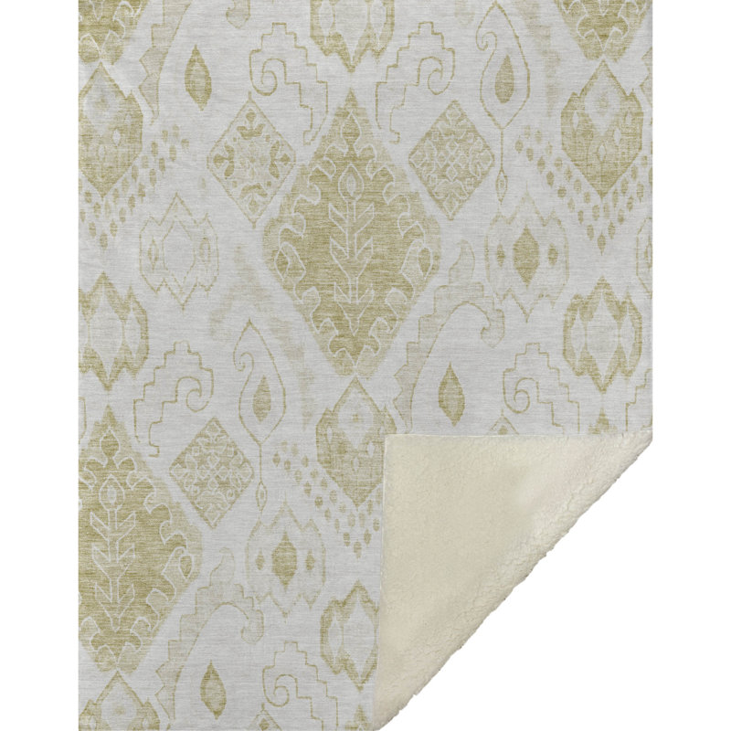 Jeté marocain Sherpa ASB776 Addison, Beige