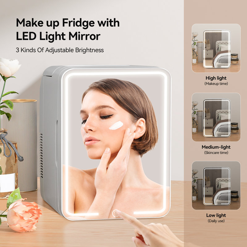 PULUOMIS Mini Fridge 12L Countertop Mini Fridge with Freezer