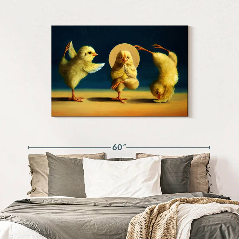Yoga Chicks Three, H 30 po x l 45 po