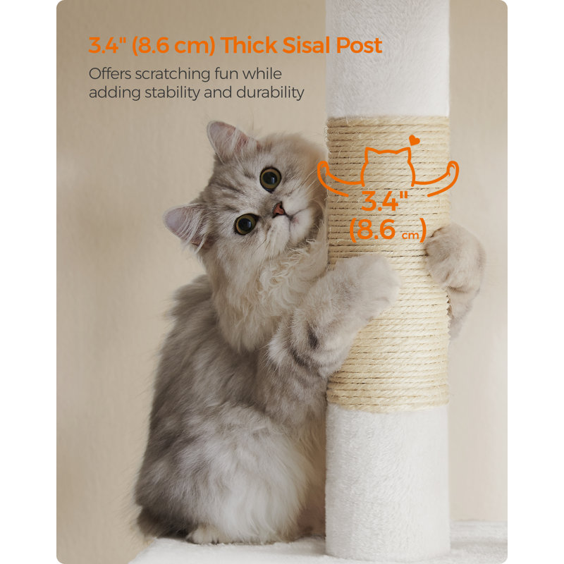84cm H Cat Tree, White