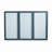 Enclosed Cabinet Fabric Medium - 4' - 6' Bulletin Board