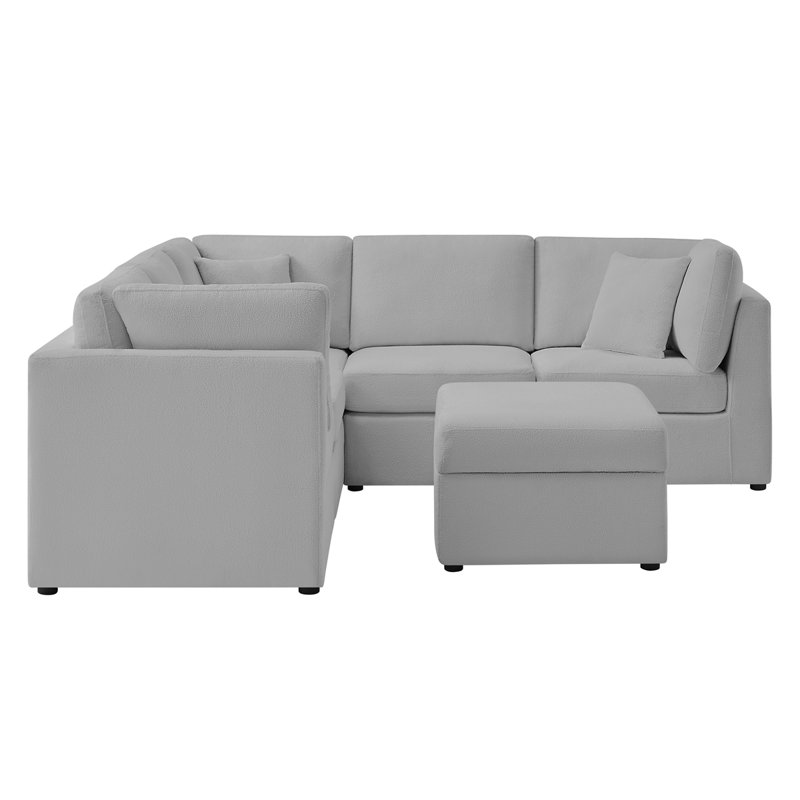 Canapé modulaire 6 pièces Chauncy - Gris