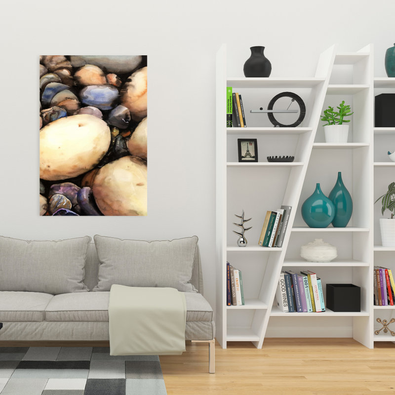 Beach Pebbles - Marine Landscapes Canvas for Home Decor