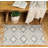 Rectangle Krystallia Rectangle 1'8" X 2'8" Cotton Bath Rug