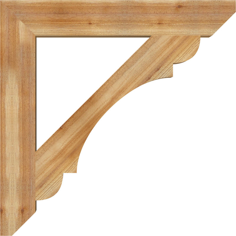 H 6 po x l 40 po x Support en bois / corbeau, H 40 po x l 6 po x P 40 po, Cèdre rouge