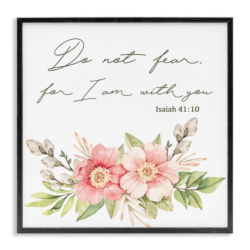 «Do Not Fear Proverb with Flowers», estampe numérique, conception de Marcus Prime, H 12 po x l 12 po