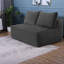 Canapés d'angle à compression, canapé moderne moelleux avec assise profonde de 145 cm pour la maison