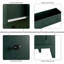 Commode verte à 5 tiroirs pour la chambre à coucher, commode haute avec tiroirs profonds et boutons en métal, commodes en bois modernes pour le vestibule, couloir