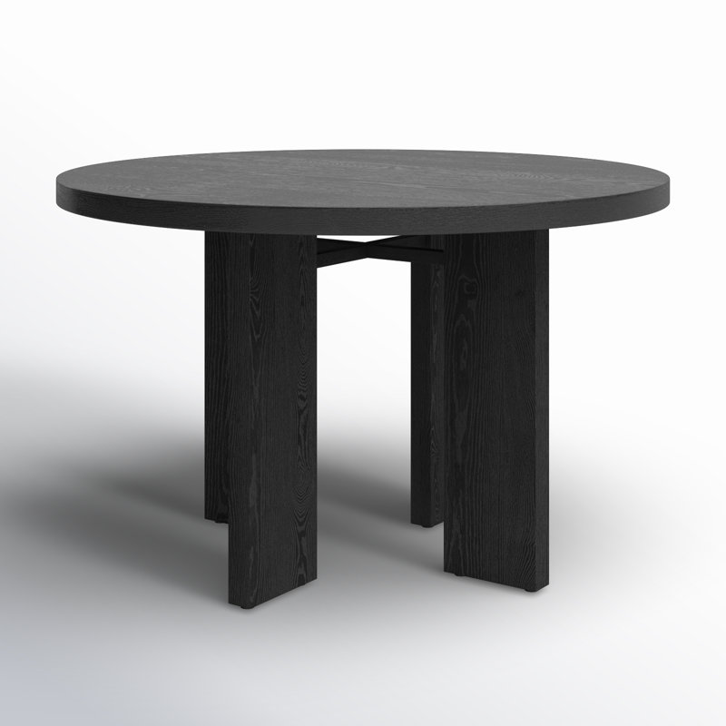 Table de salle à manger Talitha, Noir, noir, noir, noir