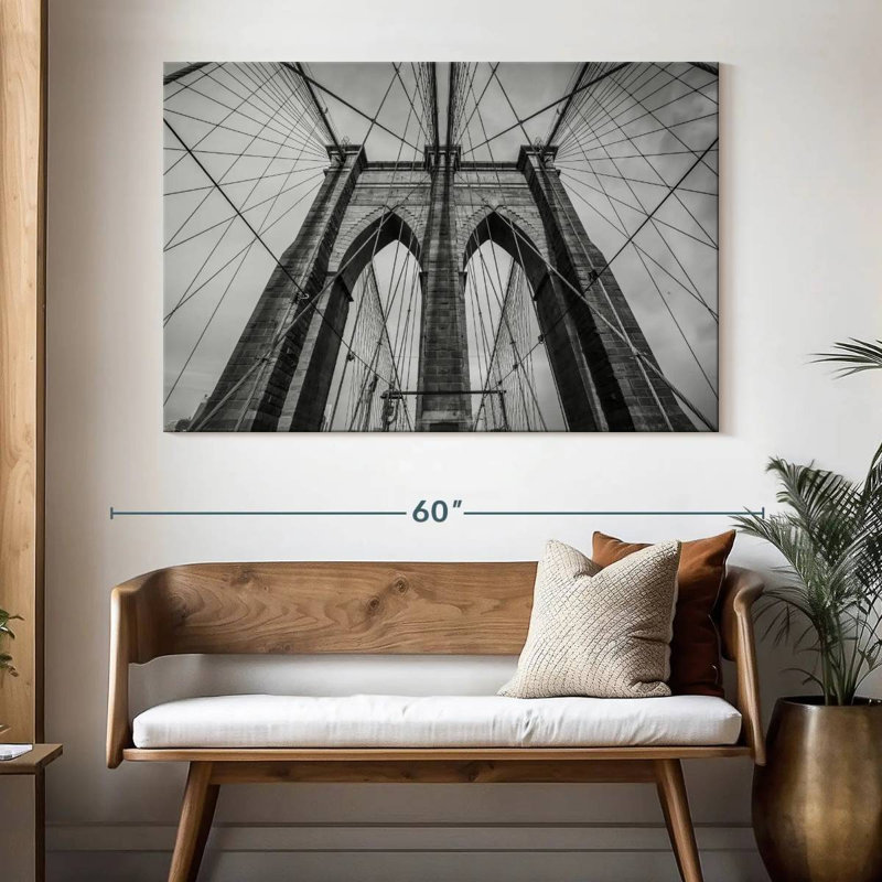 BW Brooklyn Bridge, New York, H 34 po x l 51 po