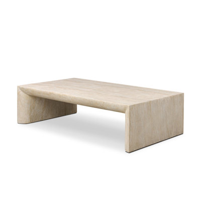 Brad Coffee Table-Faux Travertine
