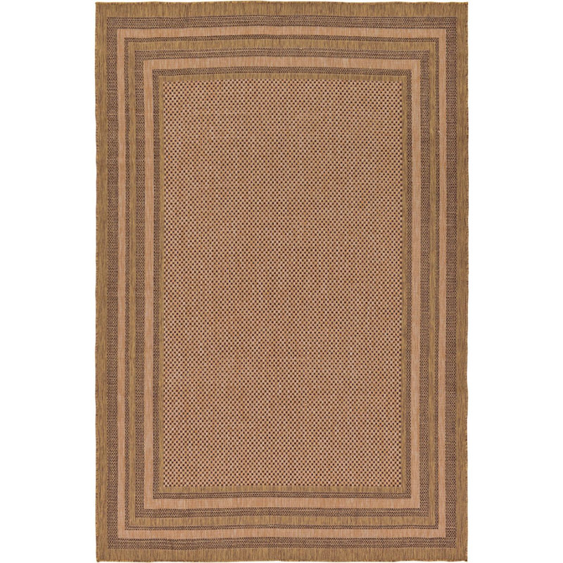 Tapis d'extérieur pour véranda couleur sépia