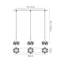 Wanda 3 - Light Polished Chrome Kitchen Island Pendant