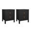 Ensemble de 2 tables de chevet 2 tiroirs l 17,24 po Anstus-712568277