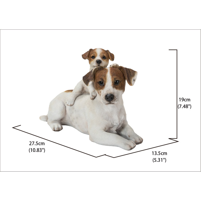 Mère et bébé Jack Russell