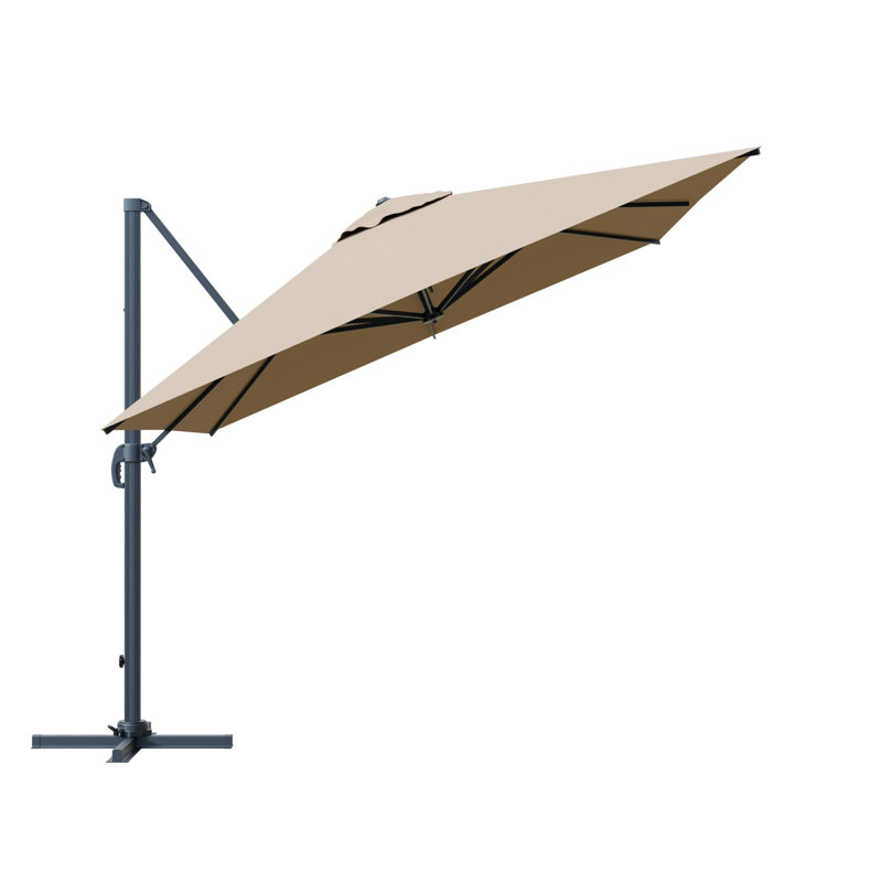 Parasol à manivelle, Beige