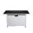 43" Metal Rectangular Fire Pit – Outdoor Patio Heating Table-1105805451