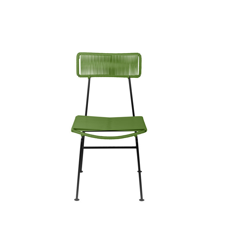 Hapi Indoor/Outdoor Handmade Dining Chair, Cactus/Black