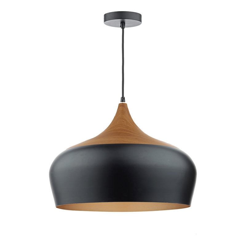 Nataly 1 - Light Dome Pendant, Black
