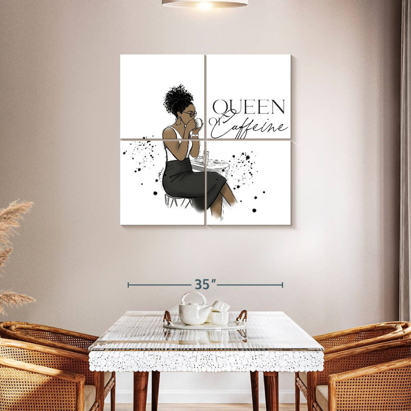 Ketti Queen Caffeine, 38" H x 38" W