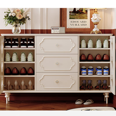French style fashionable storage shoe cabinet
