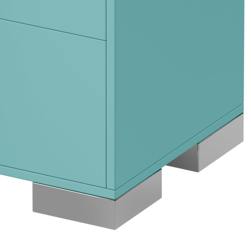 Table de bout avec rangement, Bleu